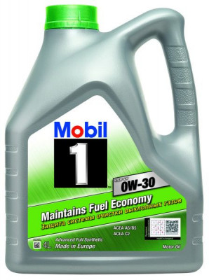 Engine oil Mobil 1 (4L) 0W30 ;API SL; SN; ACEA A5; B5; C2; BMW LL-12 FE; FORD M2C920 A; MB 229.61; VOLVO 95200377 foto