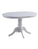 Masa extensibila living KL Willy, cadru lemn masiv, MDF Furniruit, 4 persoane, 90-123x90x76 cm, Alb