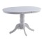 Masa extensibila living KL Willy, cadru lemn masiv, MDF Furniruit, 4 persoane, 90-123x90x76 cm, Alb