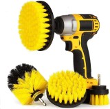 Perie Curatare Electrica Auto, 4 Capete, 25x135mm, Galbena, Multifunctionala, Uz Casnic/General, Oem