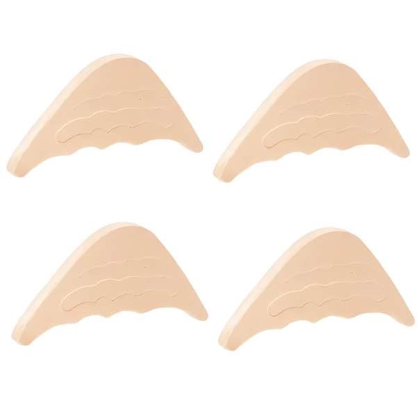 Set 4 Pernute Antialunecare din Spuma EVA, Pentru Degete,Reutilizabile si Ajustabile, pentru Protectia Incaltamintei prea Mari, 3.3 x 7 cm, Grosime 1.