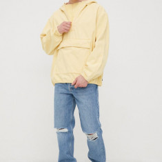 Levi's geaca de blugi din bumbac culoarea galben, de tranzitie, oversize