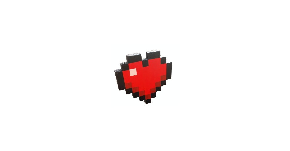 Figurina din lemn Inima Rosie Minecraft | arhiva Okazii.ro