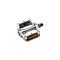 Pedale Union SP-102 1-piece aluminiu argintii filet 1/2 pe carton Ultimate FactoryBikes
