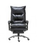 Scaun directorial cu suport picioare OFF 419, robust, mecanism recliner, perne duble, baza cromata, 120 kg