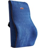 Perna lombara completa pentru scaun de birou sau masina, Linomag&reg;, Spuma cu memorie, Albastru, 45 x 38 x 12cm