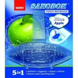 Cumpara ieftin Odorizant WC Sano Bon blue 5 in 1 apple 55gr
