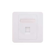 Capac priza RJ45 fara Keystone 1-port alb Well