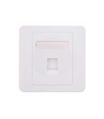 Capac priza RJ45 fara Keystone 1-port alb Well foto