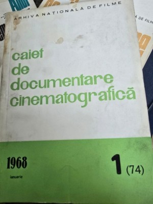 Caiet de documentare cinematografica Nr. 1 / 1968 foto