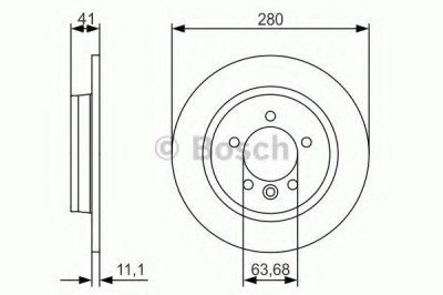 Disc frana VOLVO V40 Hatchback (2012 - 2016) BOSCH 0 986 479 691 foto