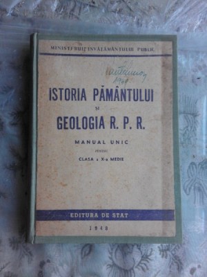 ISTORIA PAMANTULUI SI GOELOGIA R.P.R. foto