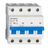 Siguranta automata modulara MCB Schrack Technik Amparo MCB AM618832, 6 kA, 3P+N, 32 A, curba B