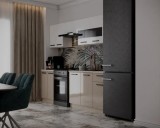 Bucatarie Daria Alb Cappuccino 240x60x200 cm