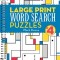Large Print Word Search Puzzles 4