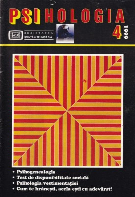 Psihologia, numarul 4, 1999 foto