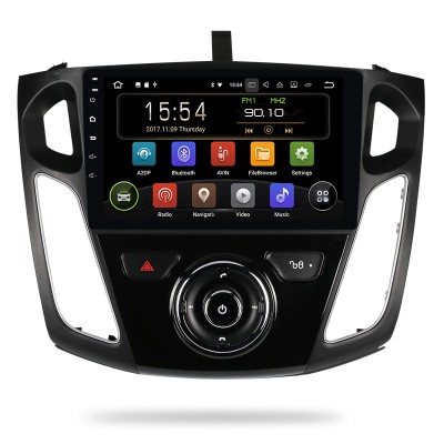 Navigatie Auto Multimedia cu GPS Ford Focus 2012 - 2018, Slot SIM 4G, Android, 2 GB RAM + 16 GB ROM, Internet, Aplicatii, Waze, Wi-Fi, USB, Bluetooth, foto