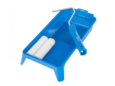 Set trafalet cu tava pentru vopsit, 4 elemente, Geko G66350 foto