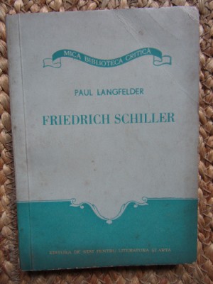 Friedrich Schiller - Paul Langfelder foto