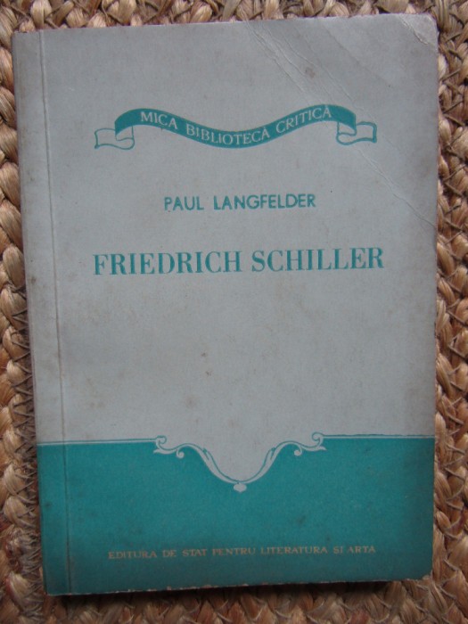 Friedrich Schiller - Paul Langfelder