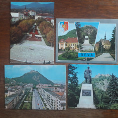 Lot 4 carti postale vintage cu Orasul Deva / CP1
