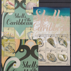 DB1 Fauna Marina Scoici Antigua & Barbuda 2 MS + SS MNH