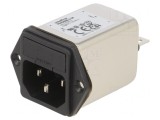 Conector Alimentare AC Soclu Tată 4A 250VAC C14 FN9260B-4-06