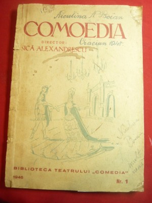 Comoedie-Bibl.Teatrului de Comedie 1946 nr.1- M.Stefanescu-Casa cu 2 fete ,96pag foto