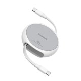 Cablu Type-C la Type-C, 100W, 1m - Baseus Pathfinder (P10368400211-00) - Moon White