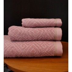 Set de 3 prosoape baie 100% bumbac Valentini Bianco, Adonis Powder