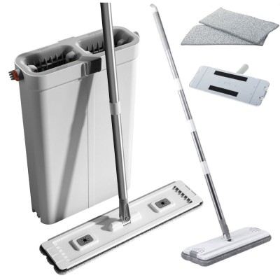 Set mop cu galeata si rezerve pentru mop din microfibra, Lean 24879 foto