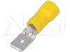 Papuc 6.3mm tata galben izolat
