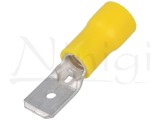 Papuc 6.3mm tata galben izolat
