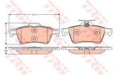 Set placute frana,frana disc FORD FOCUS C-MAX (2003 - 2007) TRW GDB2086