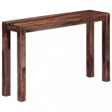 Masă consolă, gri, 120 x 30 x 76 cm, lemn masiv de acacia