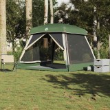 VidaXL Cort de familie pentru 6 persoane, verde, impermeabil