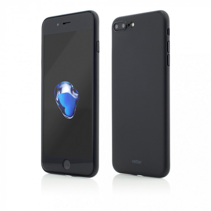 Husa Vetter pentru iPhone 8 Plus, 7 Plus, Clip-On, Ultra Thin Air Series, Negru