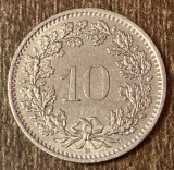C50 - Moneda foarte veche - Elvetia - 10 rappen - 1991