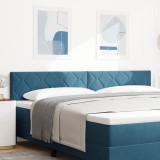 VidaXL Capitonnaj LED Albastru &Icirc;nchis Set de 2 Albastru &Icirc;nchis