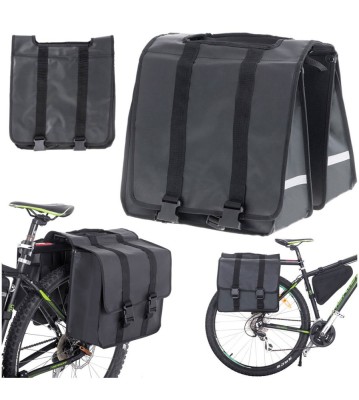 Geanta laterala dubla pentru bicicleta RALLEX, cu doua compartimente pentru portbagaj 35L foto