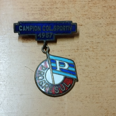 AMS# - INSIGNA CAMPION COLSPORTIV 1957, email la cald foto