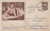 D11 - CPR - Carte postala tematica pionieri 1 - circulta la Bucuresti la 1956