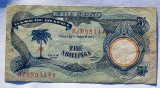489. Bancnota Biafra 5 shillings 1969