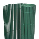 Gard de gradina cu doua fete, verde, 90 x 300 cm, PVC GartenMobel Dekor, vidaXL