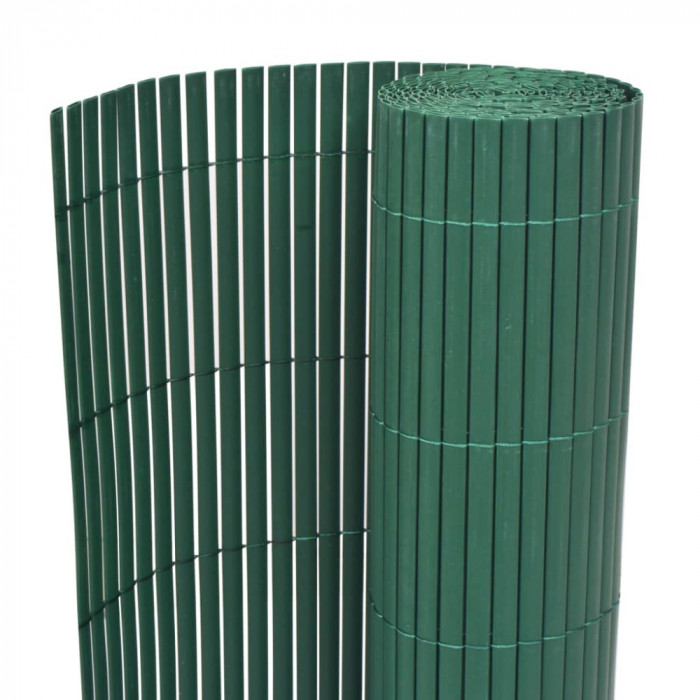 Gard de gradina cu doua fete, verde, 90 x 300 cm, PVC GartenMobel Dekor