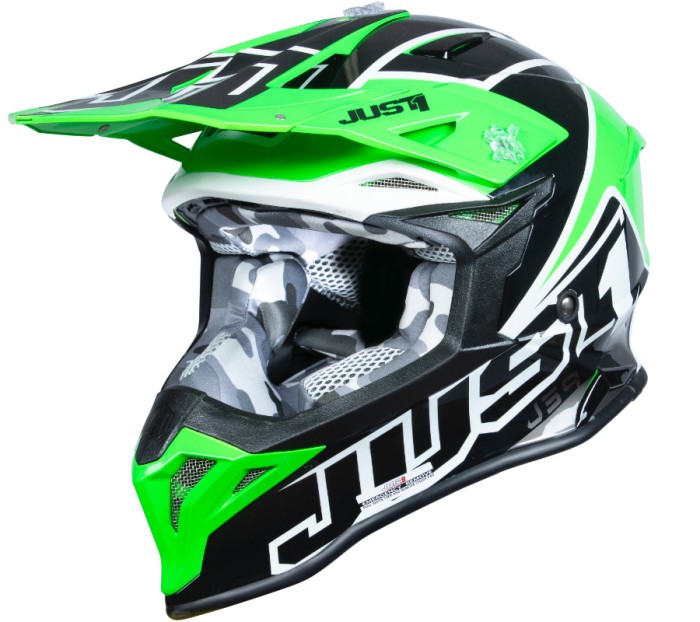 Casca moto/atv JUST1 Thruster, culoare verde/negru, marime L Cod Produs: MX_NEW 6060040145007L