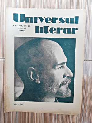 Revista Universul Literar nr.20/1928 foto
