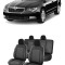 Set huse scaune piele si textil Skoda Superb (2009-2013) Compatibile cu sistem AIRBAG