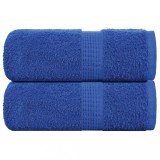 VidaXL Prosoape de săpun 2 buc Albastru 30x30 cm 360 g/m&sup2; 100% bumbac