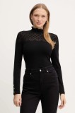 Morgan pulover culoarea negru, light, cu turtleneck, MOC